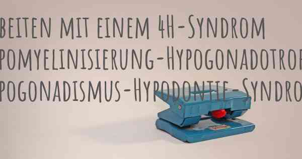 Arbeiten mit einem 4H-Syndrom Hypomyelinisierung-Hypogonadotroper Hypogonadismus-Hypodontie-Syndrom