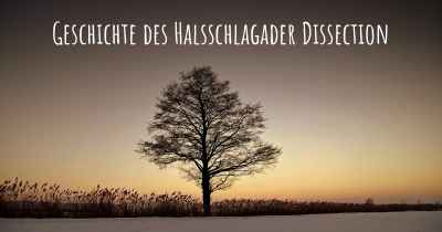 Geschichte des Halsschlagader Dissection