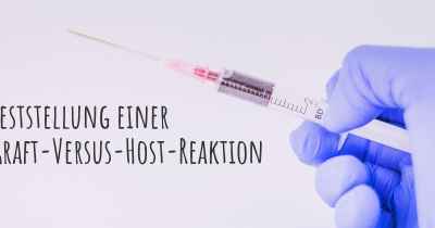 Feststellung einer Graft-Versus-Host-Reaktion