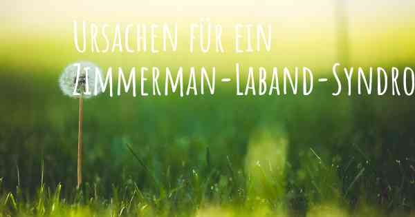 Ursachen für ein Zimmerman-Laband-Syndrom