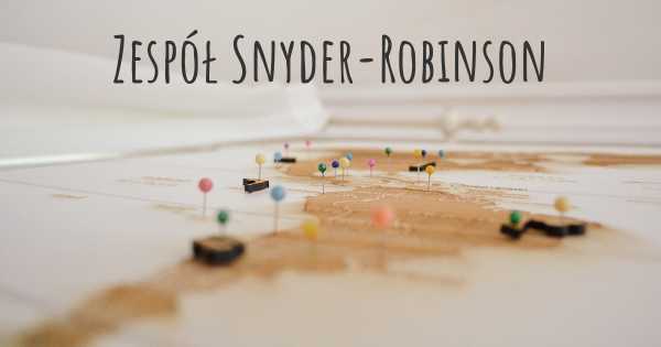 Zespół Snyder-Robinson