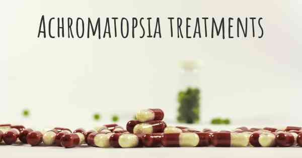 Achromatopsia treatments