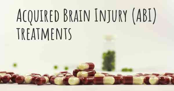 Acquired Brain Injury (ABI) treatments