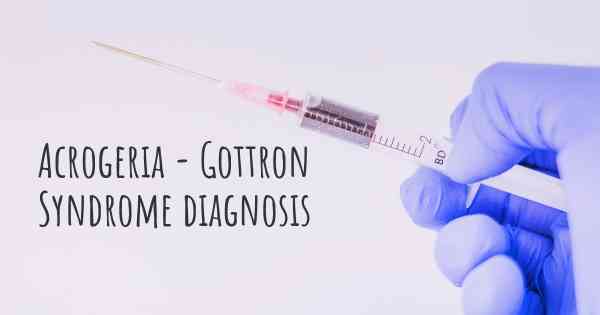 Acrogeria - Gottron Syndrome diagnosis