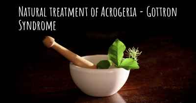 Natural treatment of Acrogeria - Gottron Syndrome
