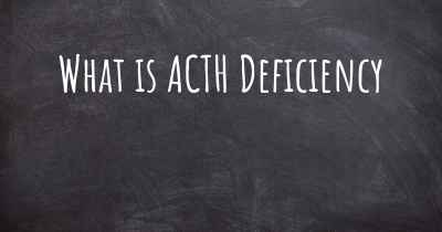 What is ACTH Deficiency