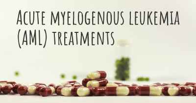 Acute myelogenous leukemia (AML) treatments