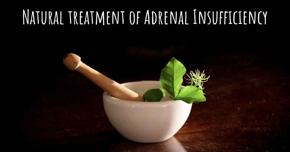 overactive adrenal gland natural treatment
