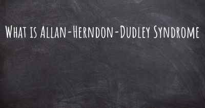 What is Allan-Herndon-Dudley Syndrome