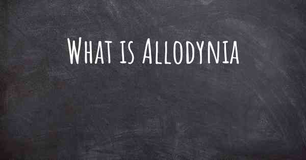 What is Allodynia