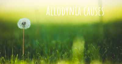 Allodynia causes