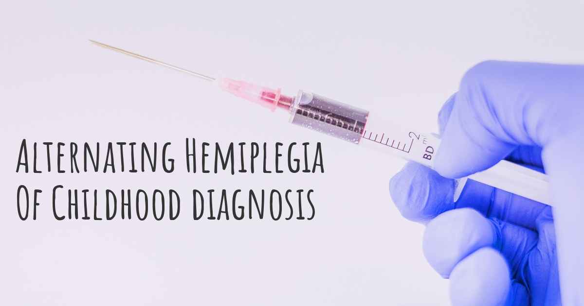 How is Alternating Hemiplegia Of Childhood diagnosed?