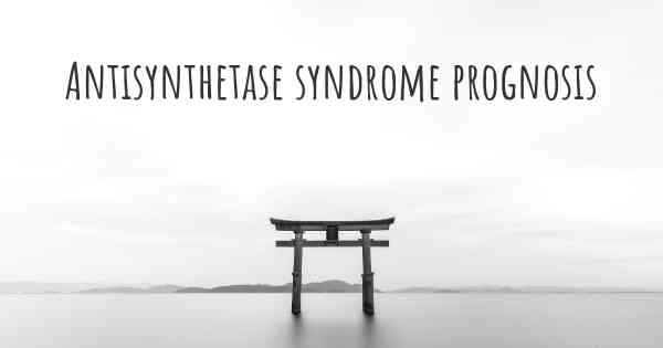 Antisynthetase syndrome prognosis