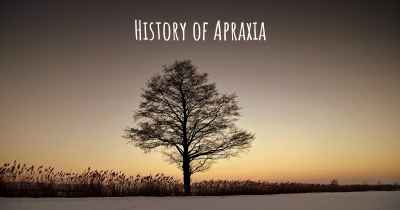 History of Apraxia