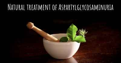 Natural treatment of Aspartylglycosaminuria