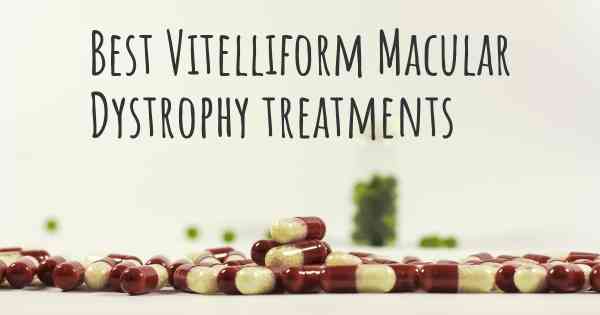 Best Vitelliform Macular Dystrophy treatments
