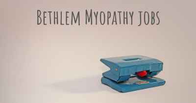 Bethlem Myopathy jobs