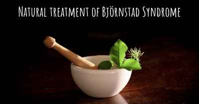 Natural treatment of Björnstad Syndrome