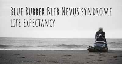 Blue Rubber Bleb Nevus syndrome life expectancy