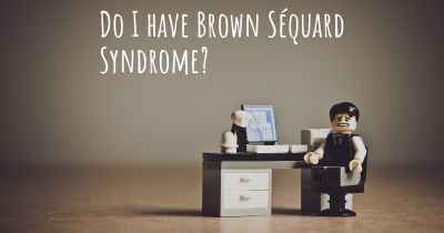 Do I have Brown Séquard Syndrome?