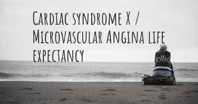 Cardiac syndrome X / Microvascular Angina life expectancy