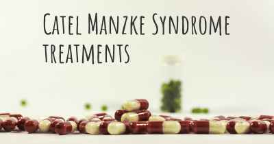 Catel Manzke Syndrome treatments
