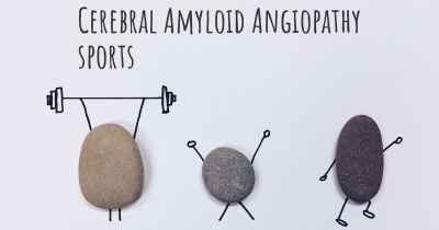 Cerebral Amyloid Angiopathy sports
