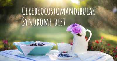 Cerebrocostomandibular Syndrome diet