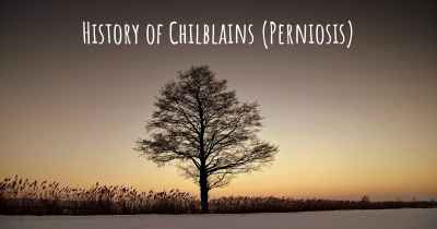 History of Chilblains (Perniosis)