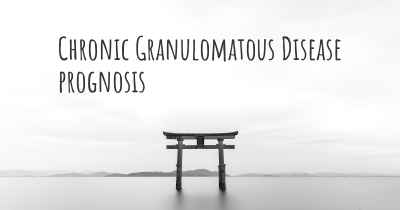 Chronic Granulomatous Disease prognosis