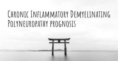 Chronic Inflammatory Demyelinating Polyneuropathy prognosis