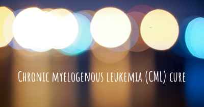 Chronic myelogenous leukemia (CML) cure