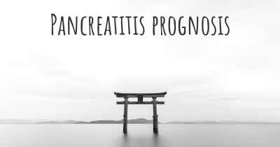 Pancreatitis prognosis
