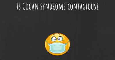 Is Cogan syndrome contagious?