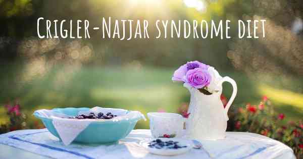 Crigler-Najjar syndrome diet