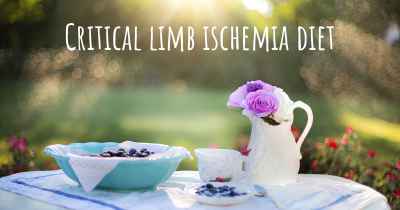 Critical limb ischemia diet