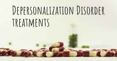 Depersonalization Disorder treatments