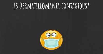 Is Dermatillomania contagious?