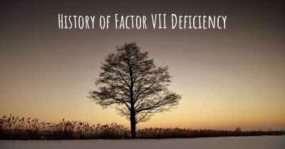 History of Factor VII Deficiency