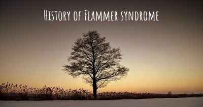 History of Flammer syndrome