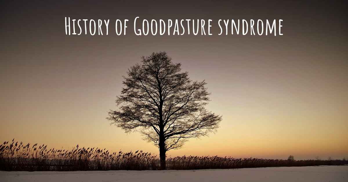 what-is-the-history-of-goodpasture-syndrome