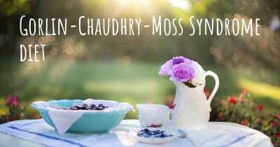 Gorlin-Chaudhry-Moss Syndrome diet