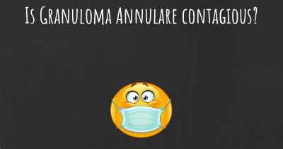 Is Granuloma Annulare contagious?