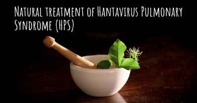 Natural treatment of Hantavirus Pulmonary Syndrome (HPS)