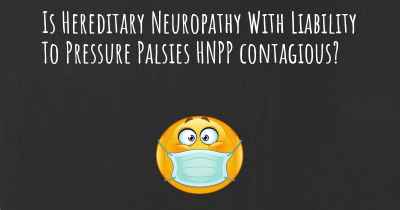 Is Hereditary Neuropathy With Liability To Pressure Palsies HNPP contagious?