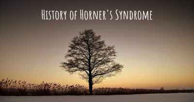 History of Horner's Syndrome