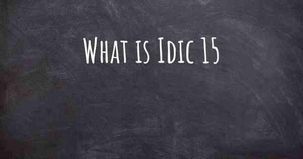 What is Idic 15