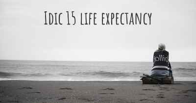 Idic 15 life expectancy