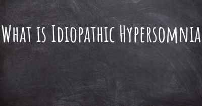What is Idiopathic Hypersomnia