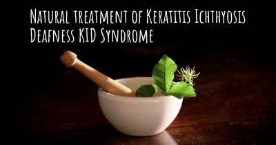 Natural treatment of Keratitis Ichthyosis Deafness KID Syndrome